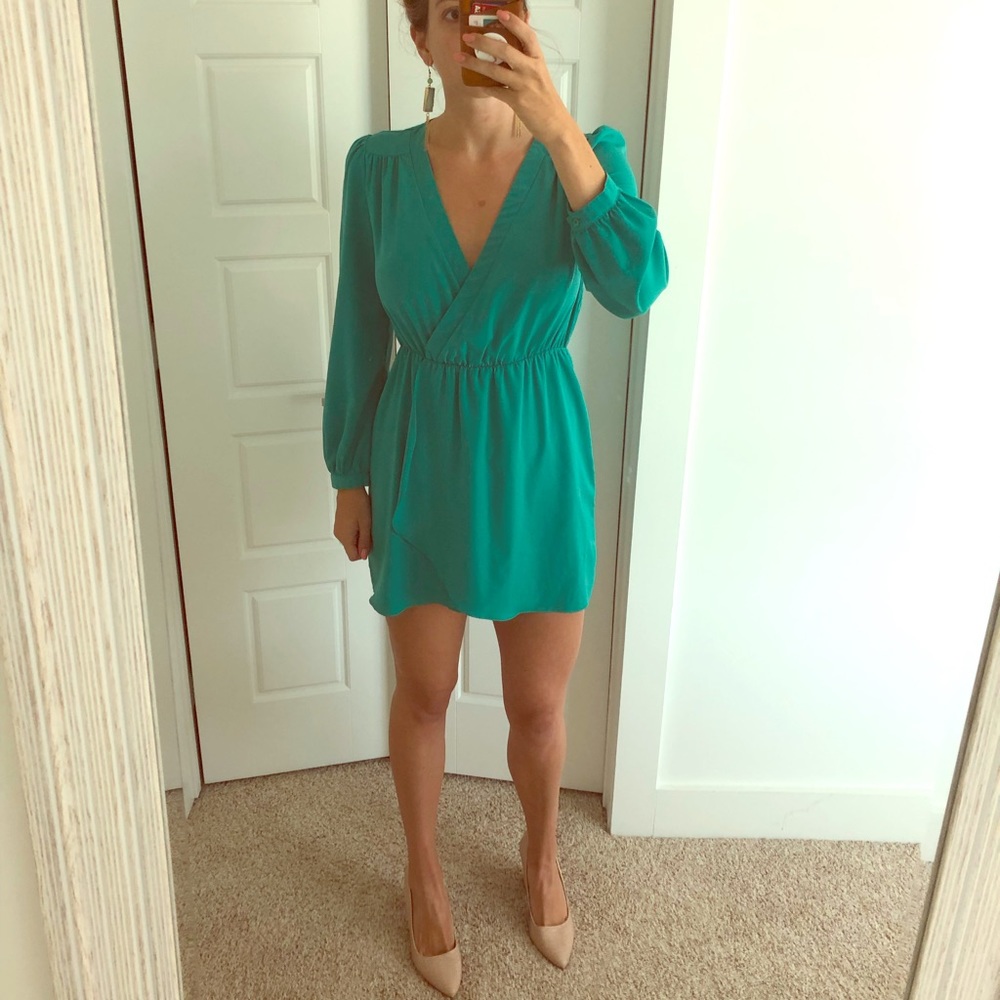 Flirty, Turquoise mini dress